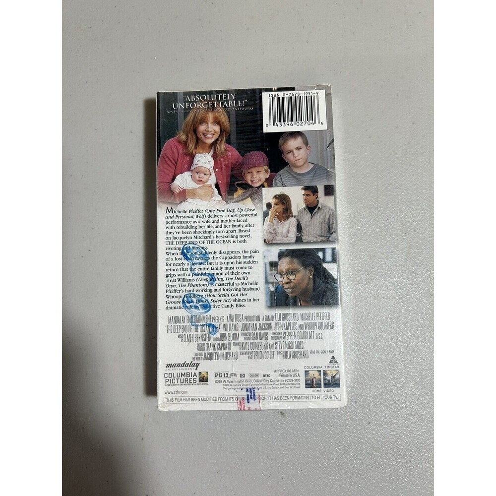 The Deep End of the Ocean VHS Movie 1999 - Picture 2 of 3